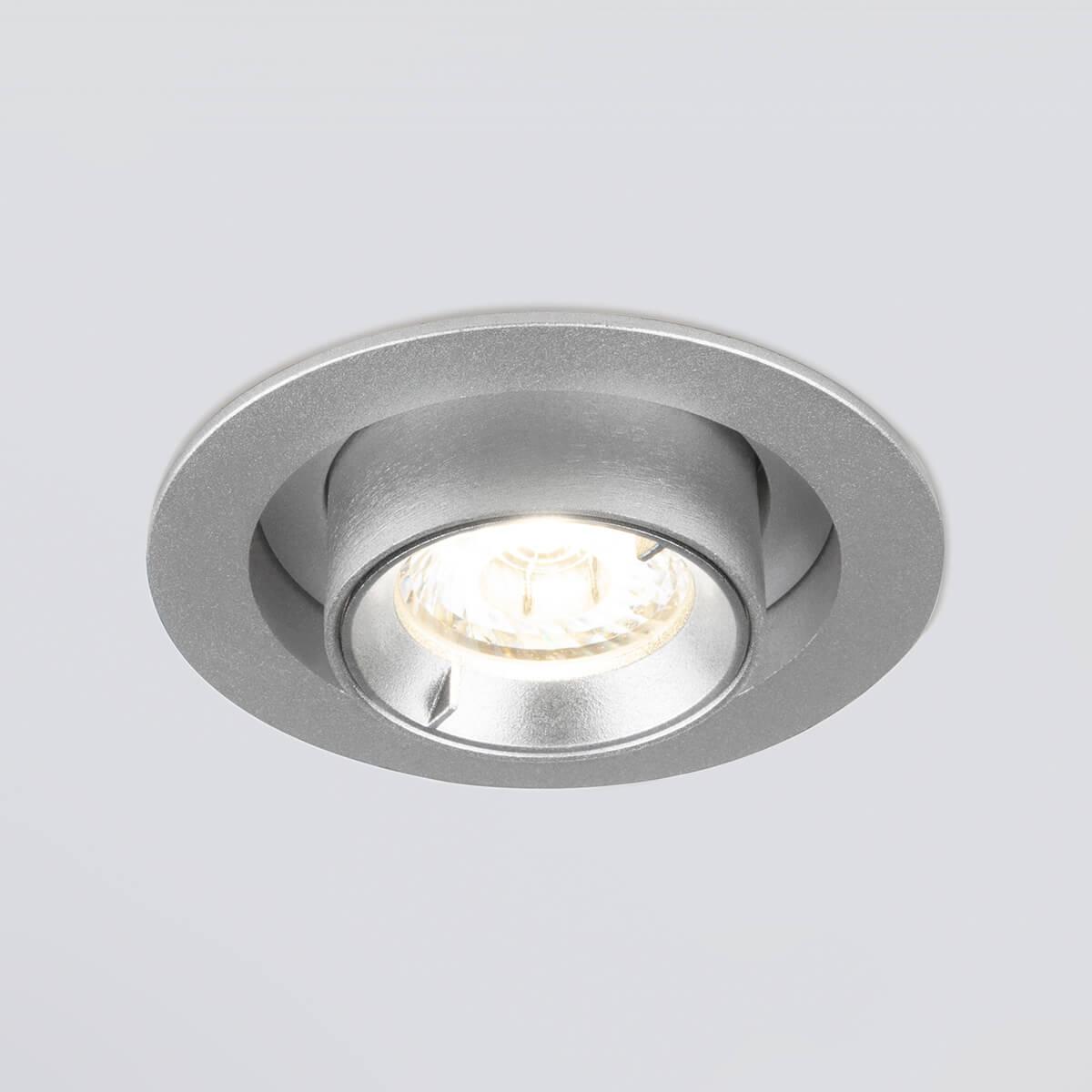 встраиваемый светодиодный спот elektrostandard 9917 led 10w 4200k серебро 4690389161742