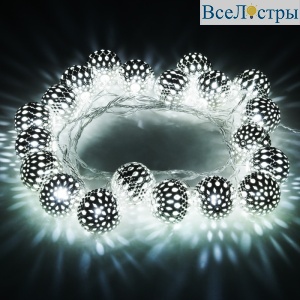 400-003 хром/белый с эффектом мерцания 2,8м IP20