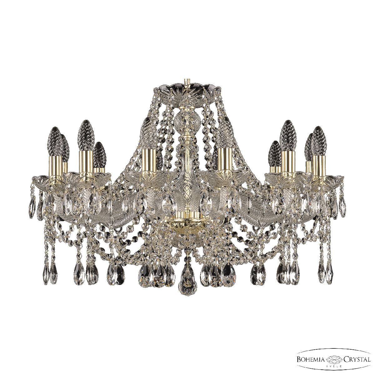подвесная люстра bohemia ivele crystal 107/12/240 g