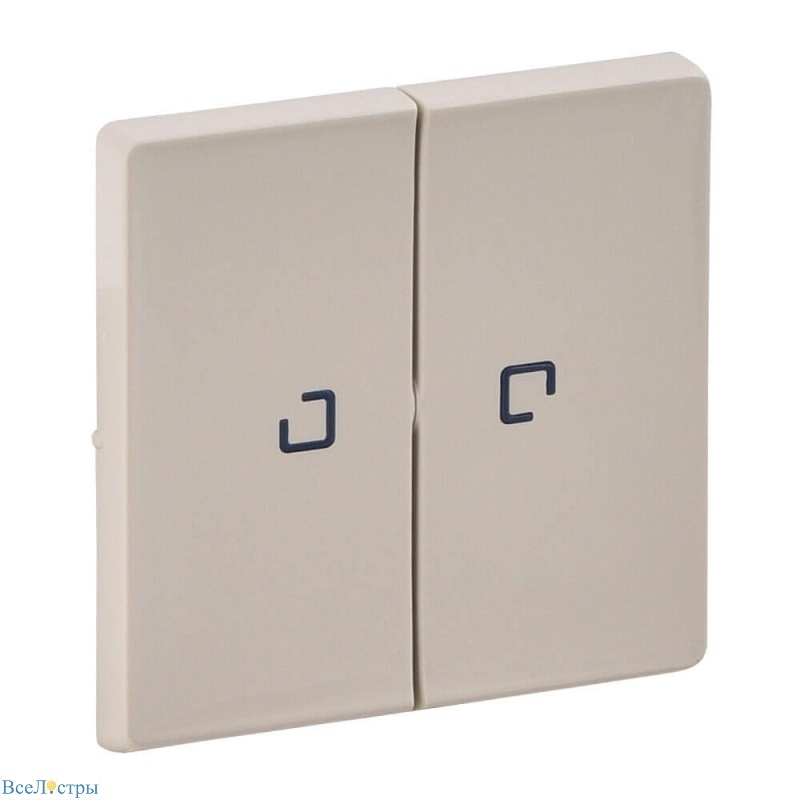 лицевая панель legrand valena life выключателя двухклавишного с подсветкой слоновая кость 755221