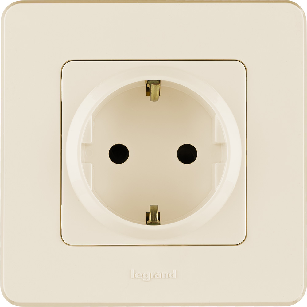 розетка с/з legrand inspiria 673721