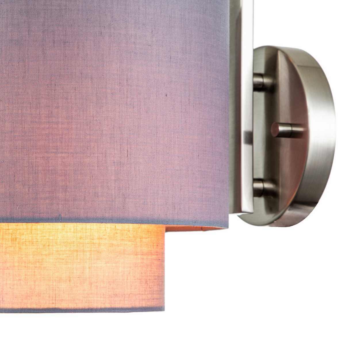 бра indigo nebbia 13020/1w nickel v000355
