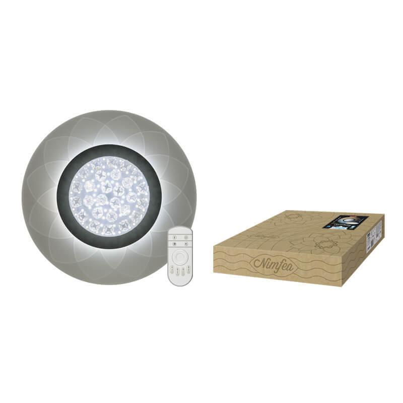 потолочный светодиодный светильник fametto nimfea dlc-n502 34w acryl/clear