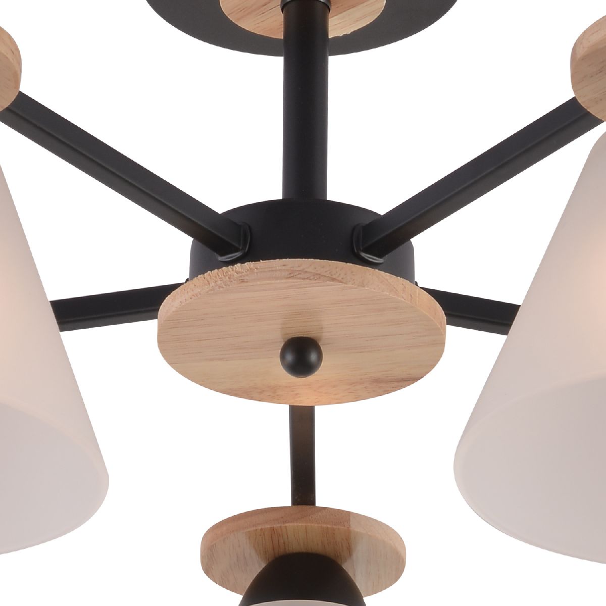 люстра на штанге reluce 01625-0.3-05 bk+wood