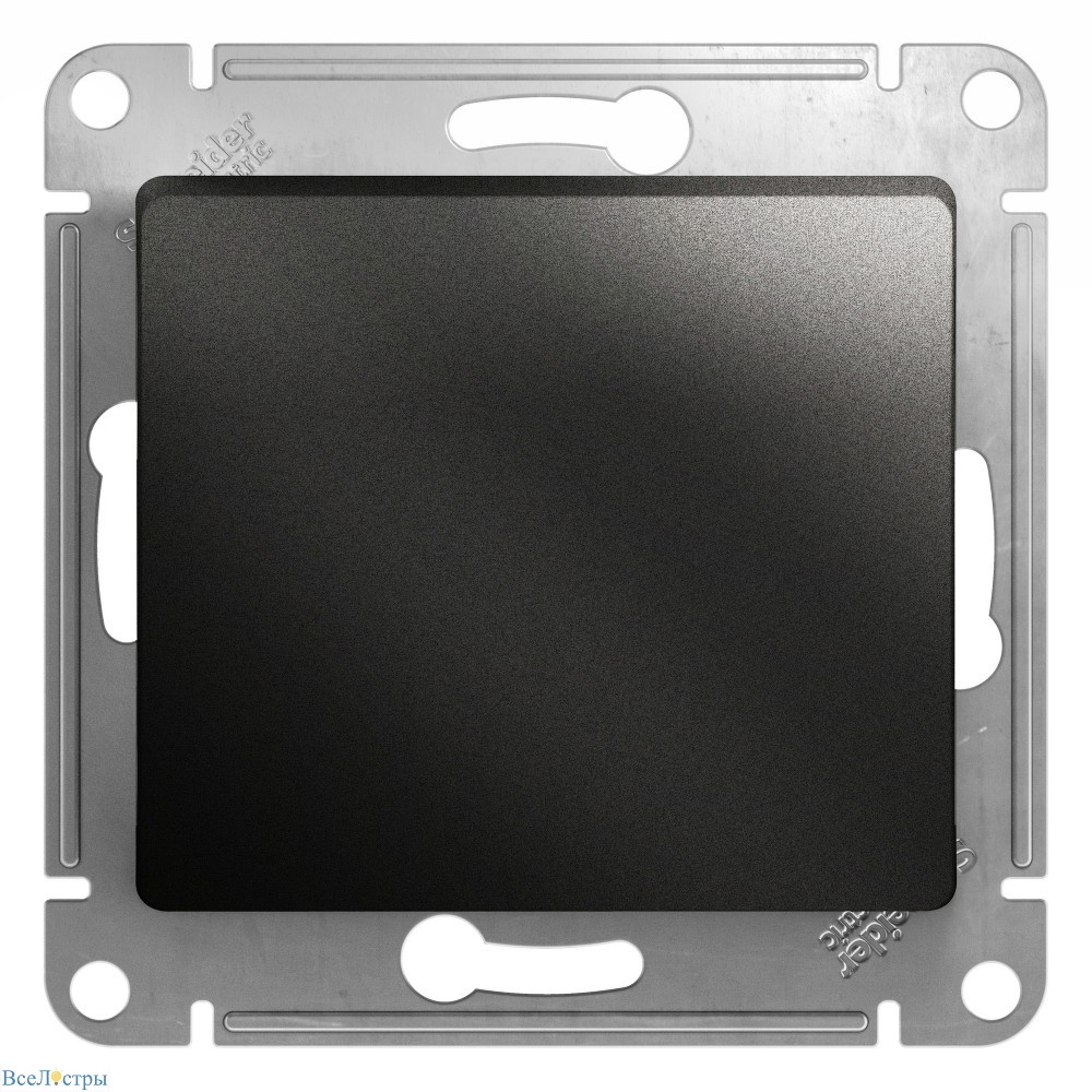 выключатель 1-клавишный сх.1, 10ax systeme electric glossa антрацит gsl000711