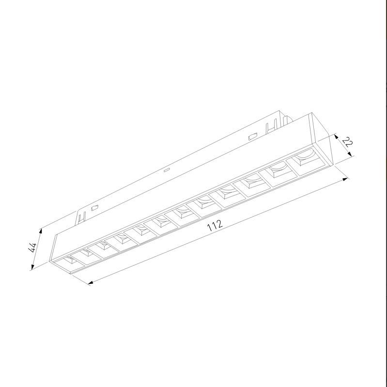 трековый светодиодный светильник elektrostandard slim magnetic 85004/01 4690389178900