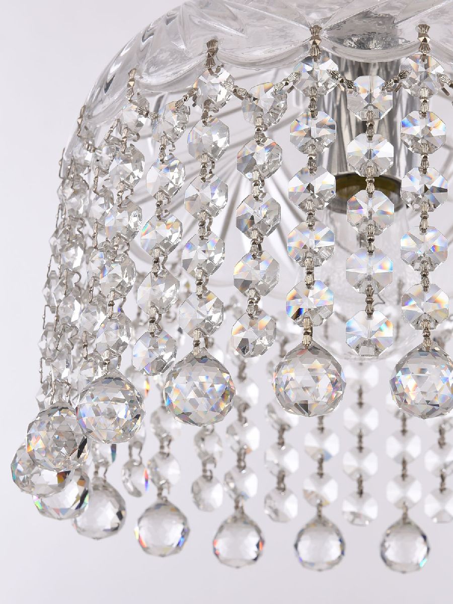 подвесной светильник bohemia ivele crystal 14781p/22 ni balls
