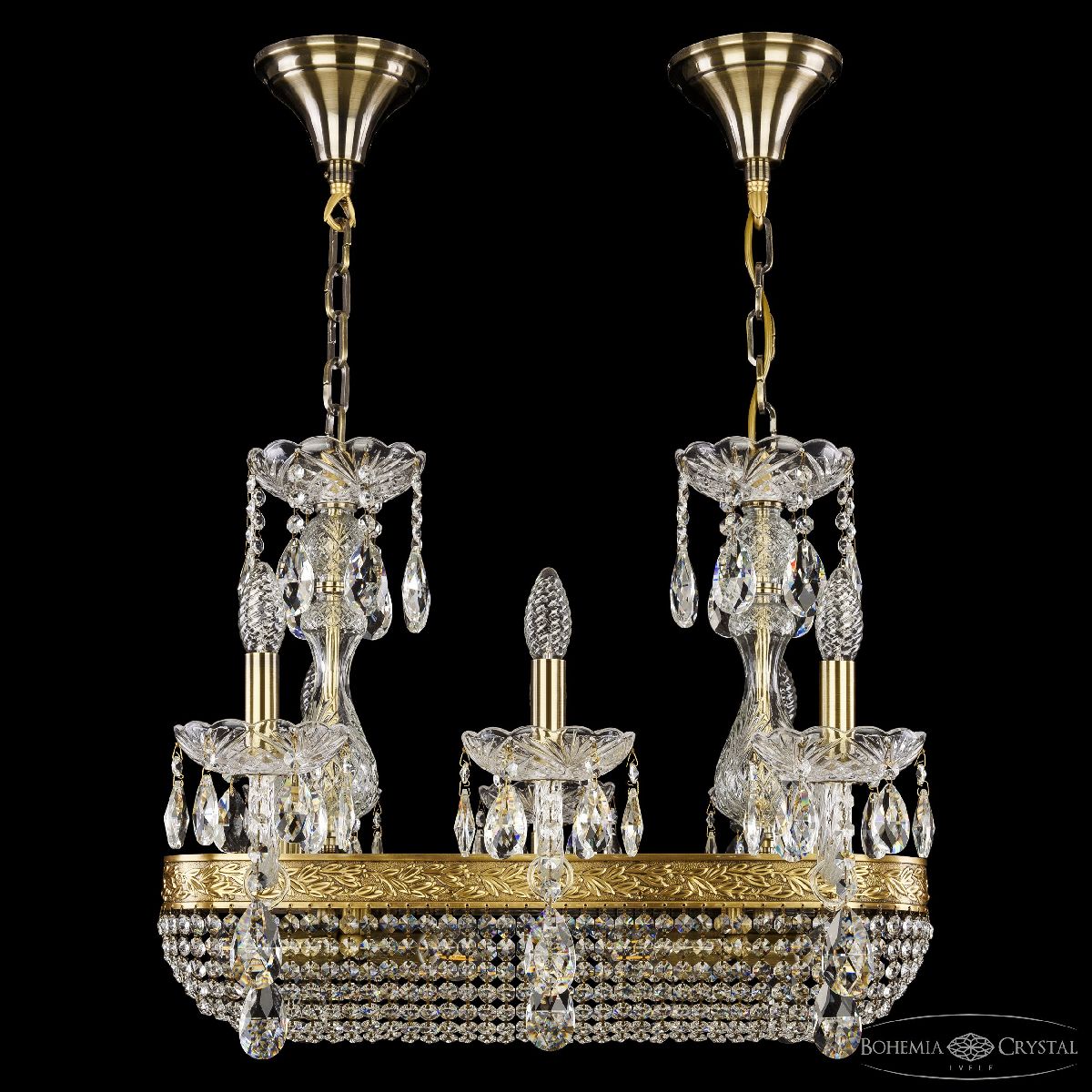 подвесная люстра bohemia ivele crystal 1452/6/195/600 fp