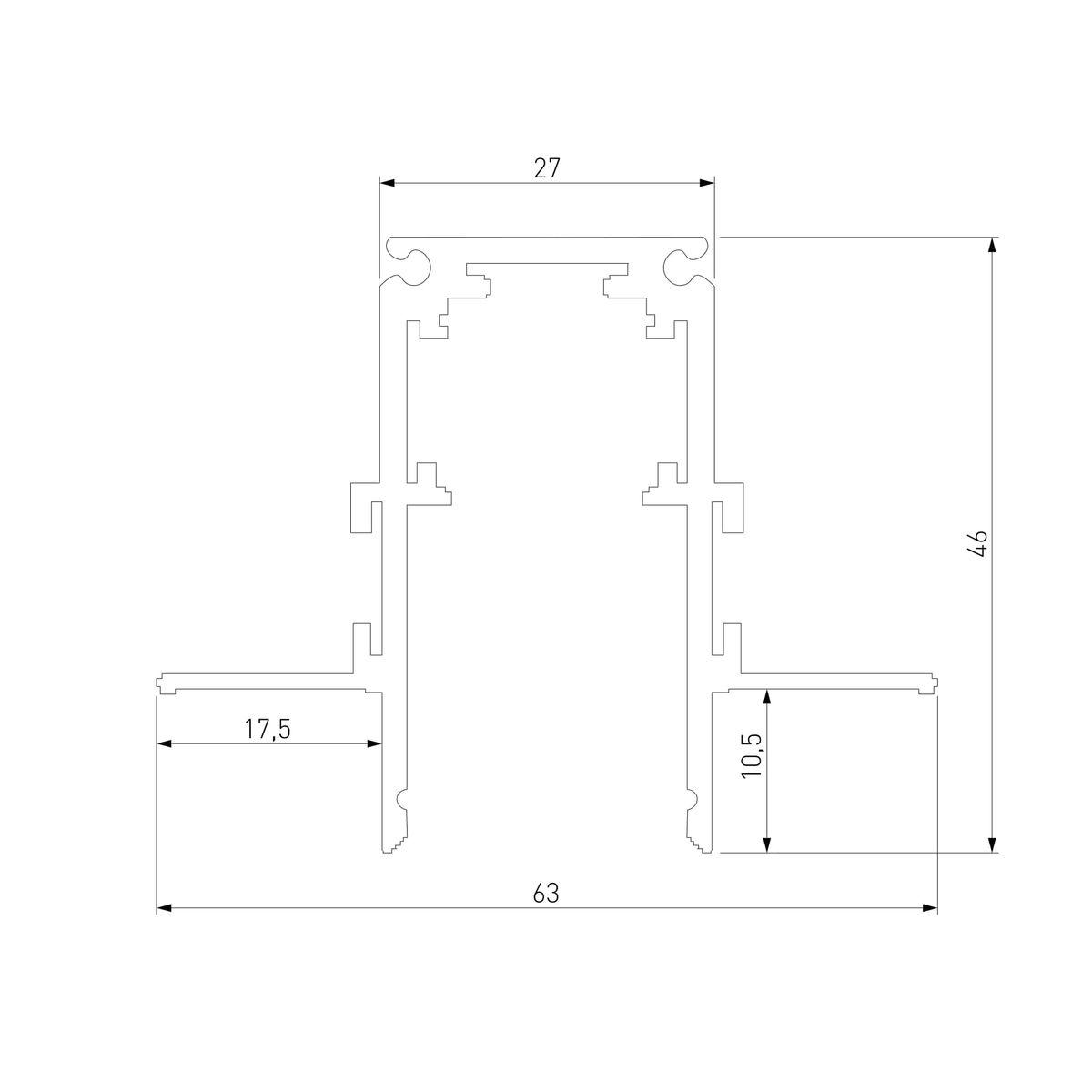 встраиваемый шинопровод elektrostandard slim magnetic 85210/00 a067505