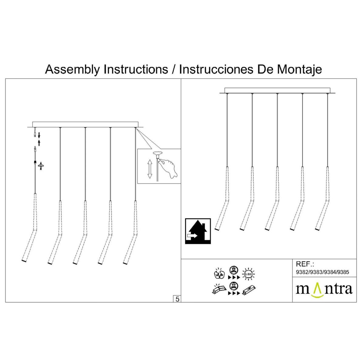 основание потолочное 5l mantra modular light florones 9383