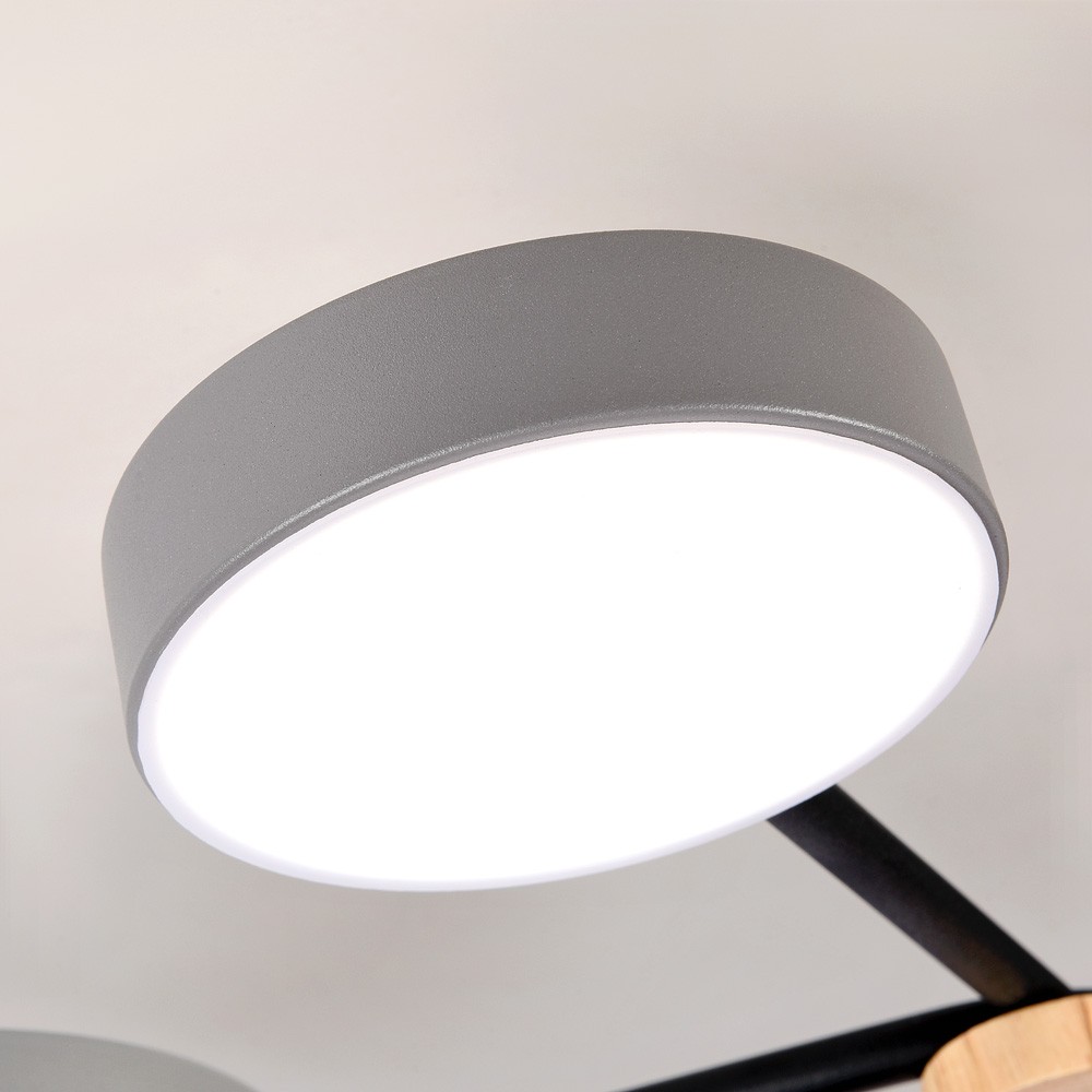 потолочная люстра led4u l3201-700 gr