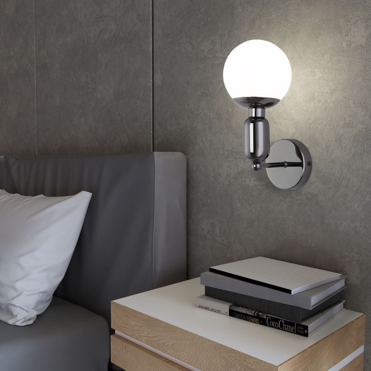 бра eurosvet bubble 50251/1 черный жемчуг