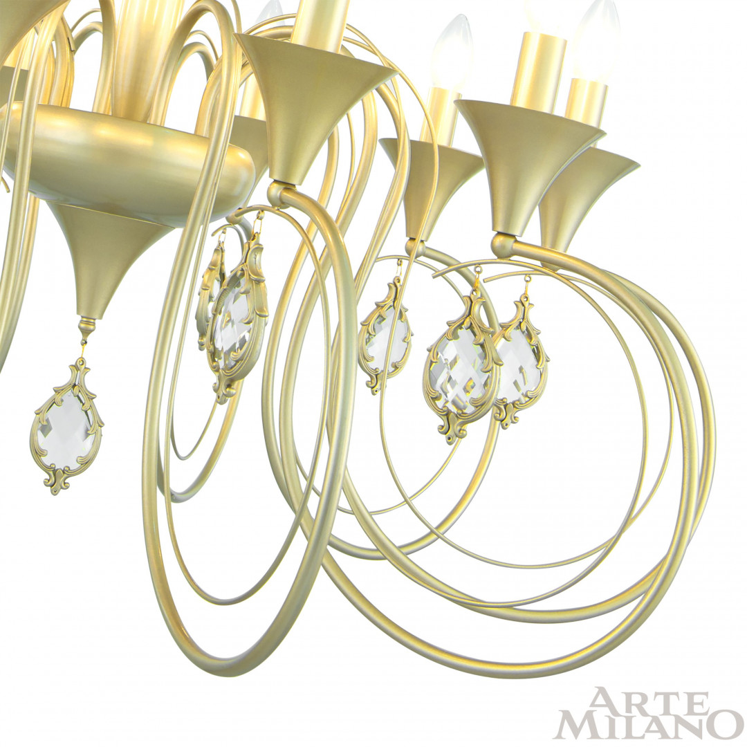 подвесная люстра arte milano 349920/10 cg