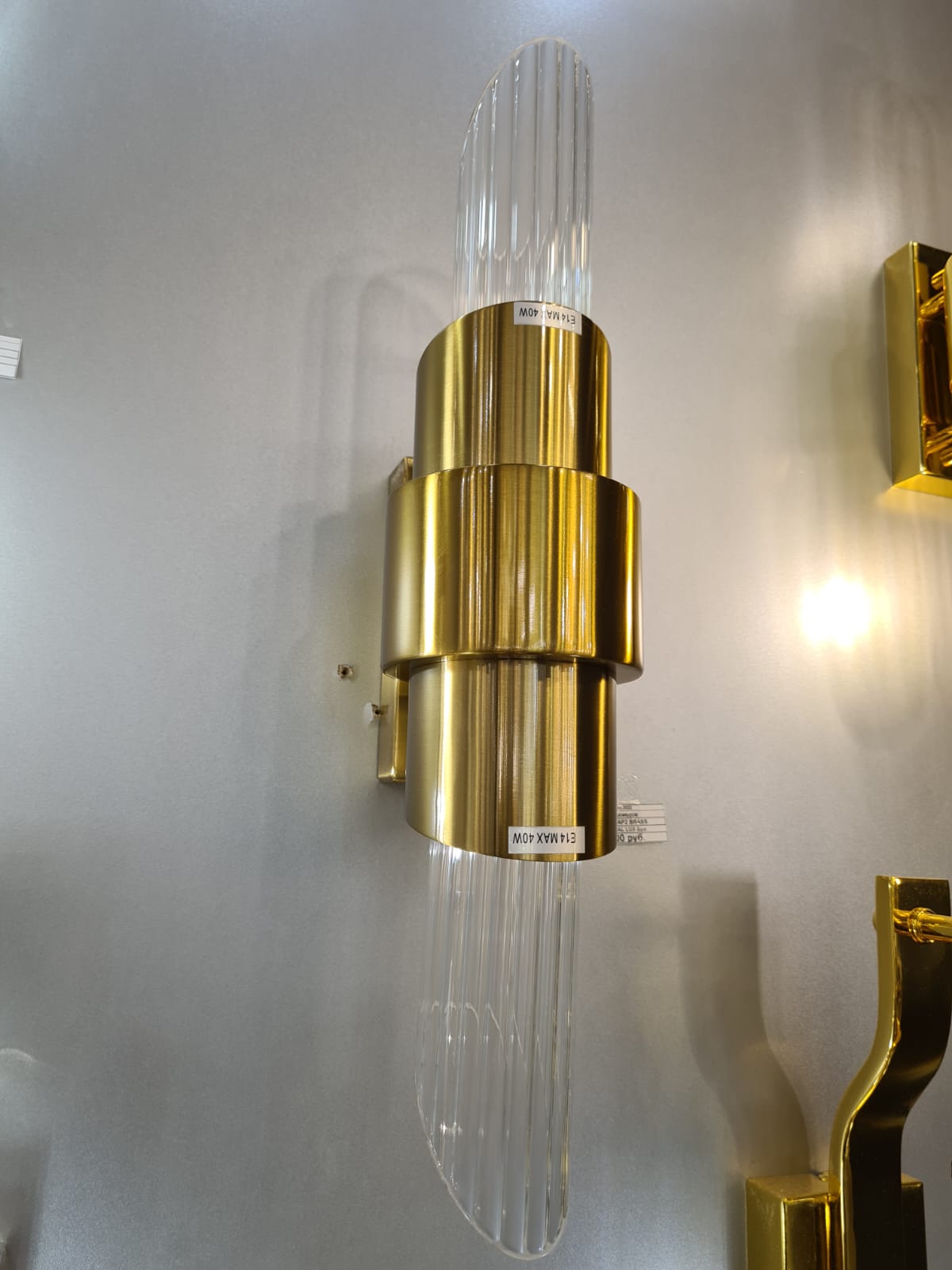 бра crystal lux justo ap2 brass