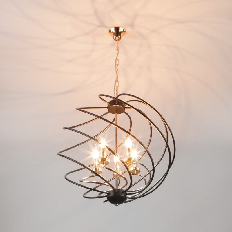 подвесная люстра eurosvet 60105/5 черный