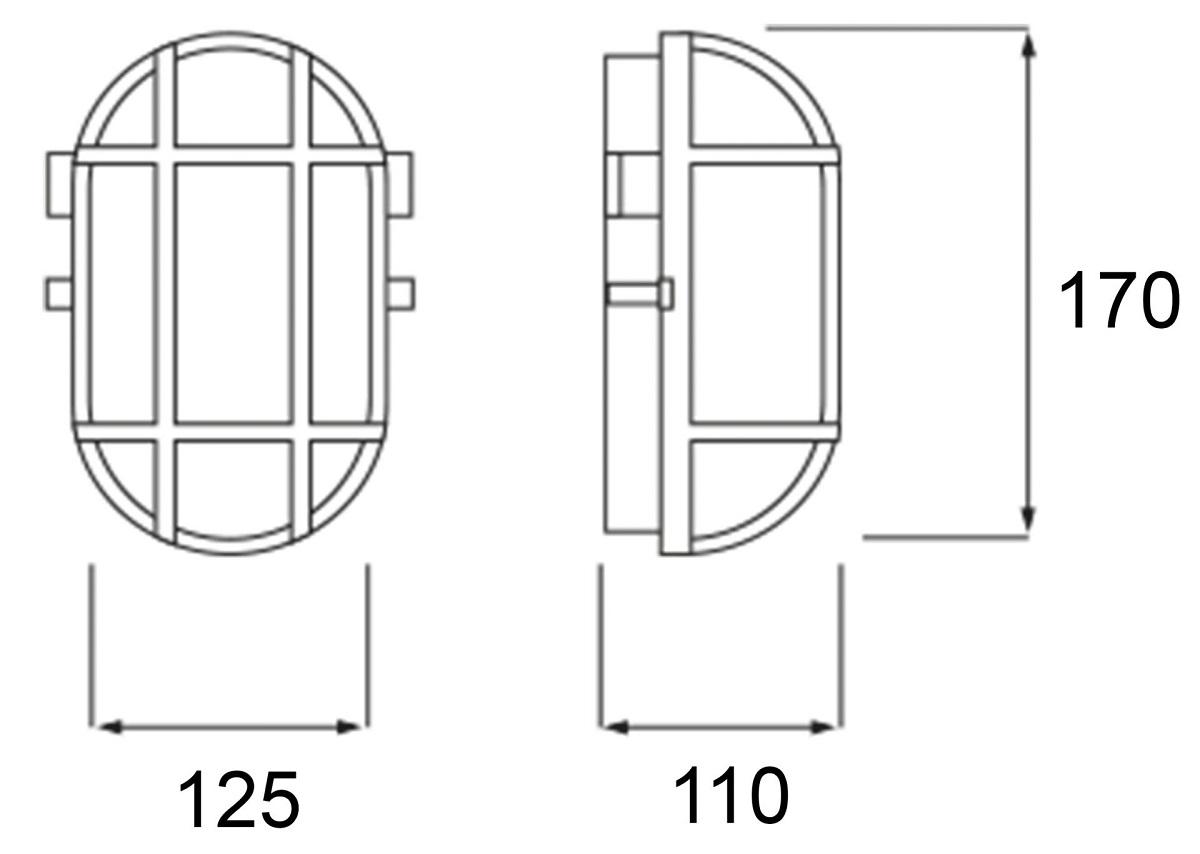 уличный настенный светильник deko-light syrma oval grey 401013