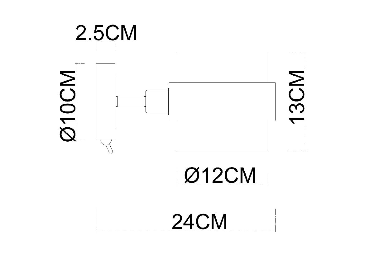 бра arte lamp carlo a8205ap-1bk
