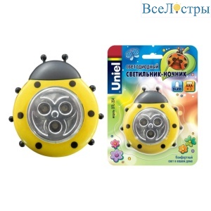 DTL-354 Божья Коровка/Yellow/3LED/3AAA
