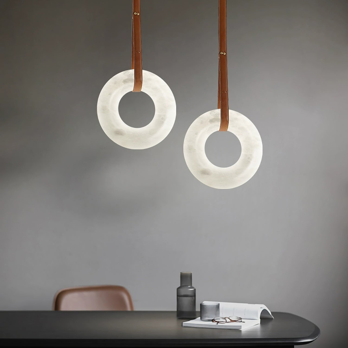 подвесной светильник delight collection 6468/d300 brown/white
