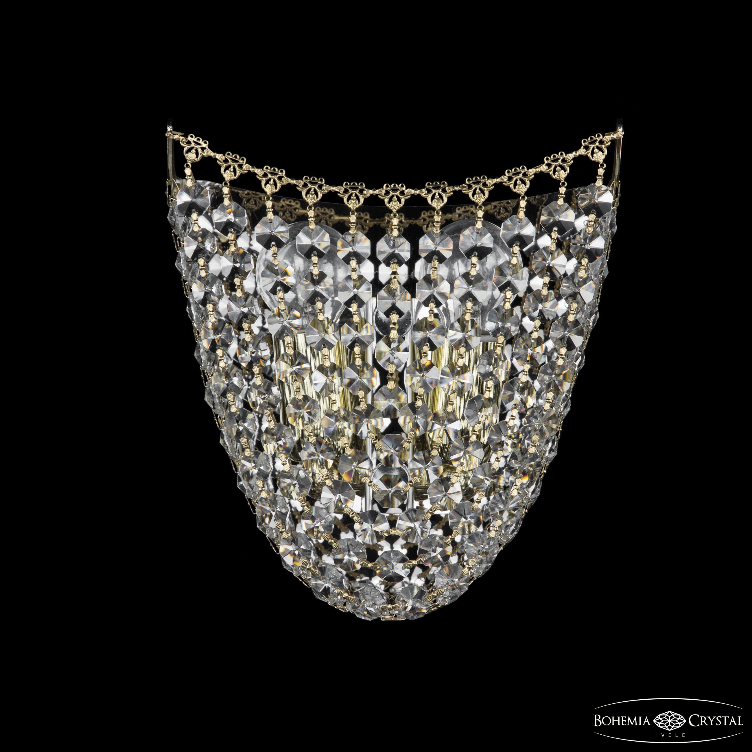 настенный светильник bohemia ivele crystal 77071b/19 g
