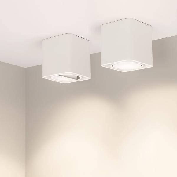потолочный светодиодный светильник arlight sp-cubus-s100x100-8w warm3000 036051