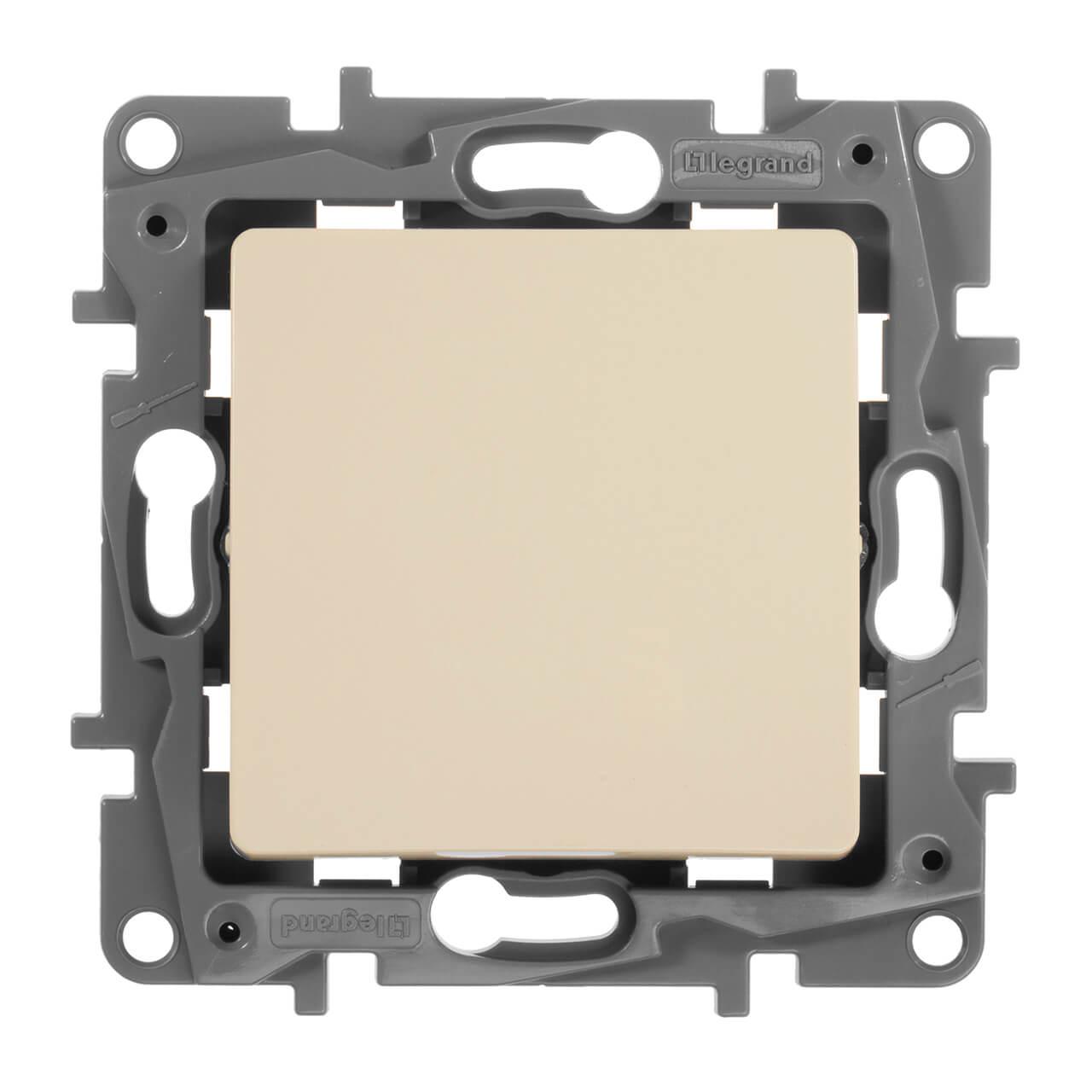 переключатель одноклавишный legrand etika 10a 250v слоновая кость 672300