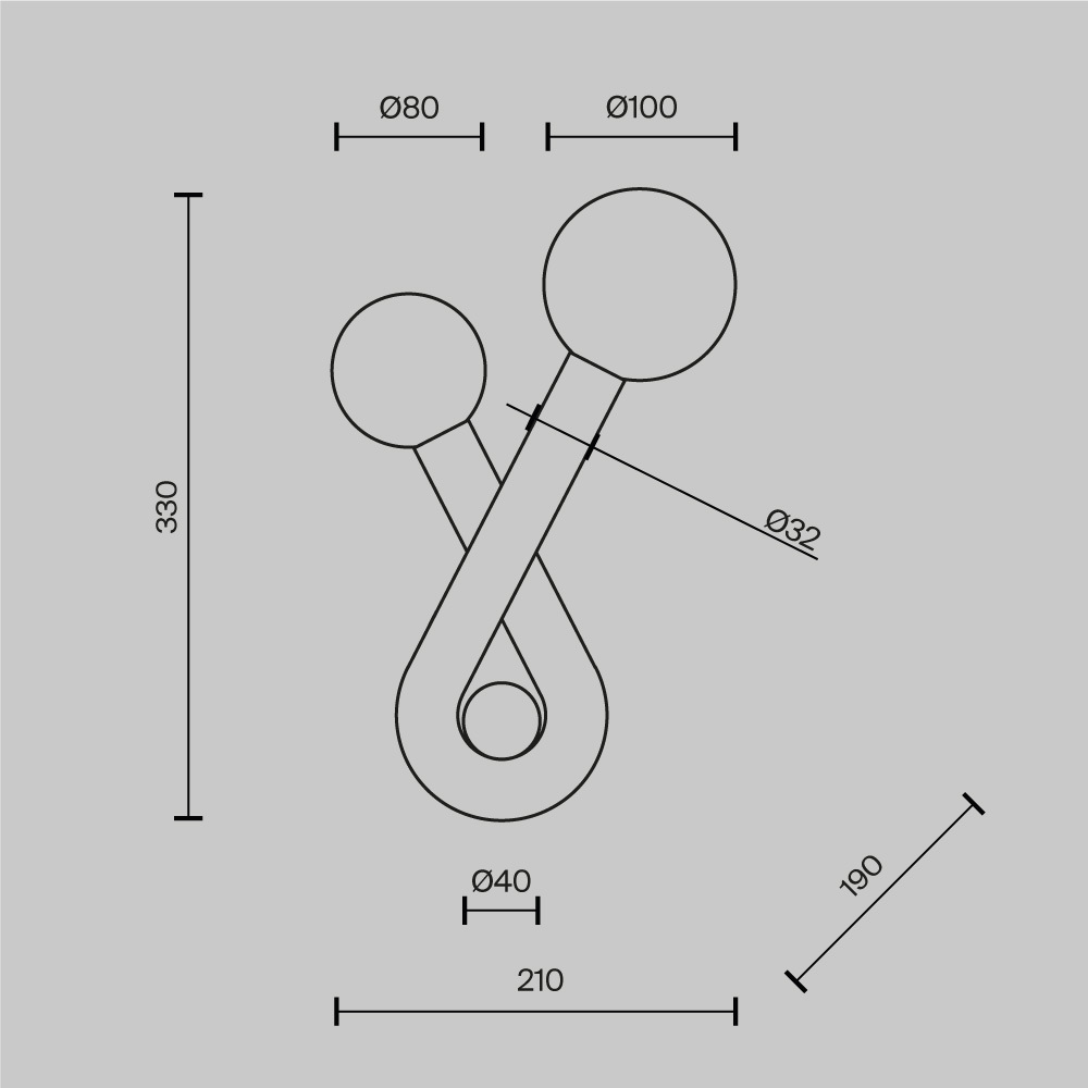 бра maytoni vortex mod476wl-02b