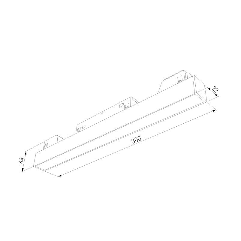 трековый светодиодный светильник elektrostandard slim magnetic 85000/01 4690389178849