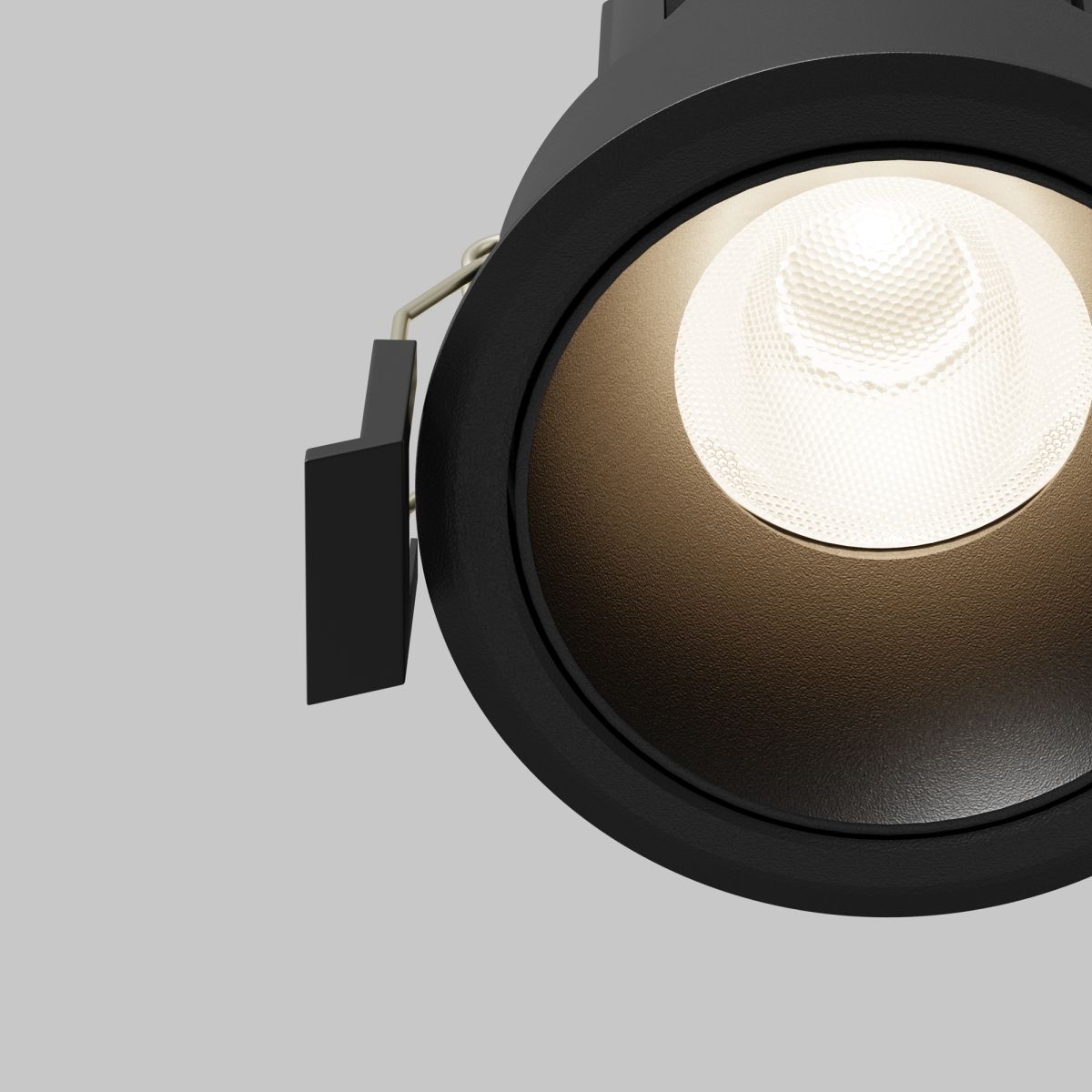 встраиваемый светильник maytoni dip dl115-10w-4k-b