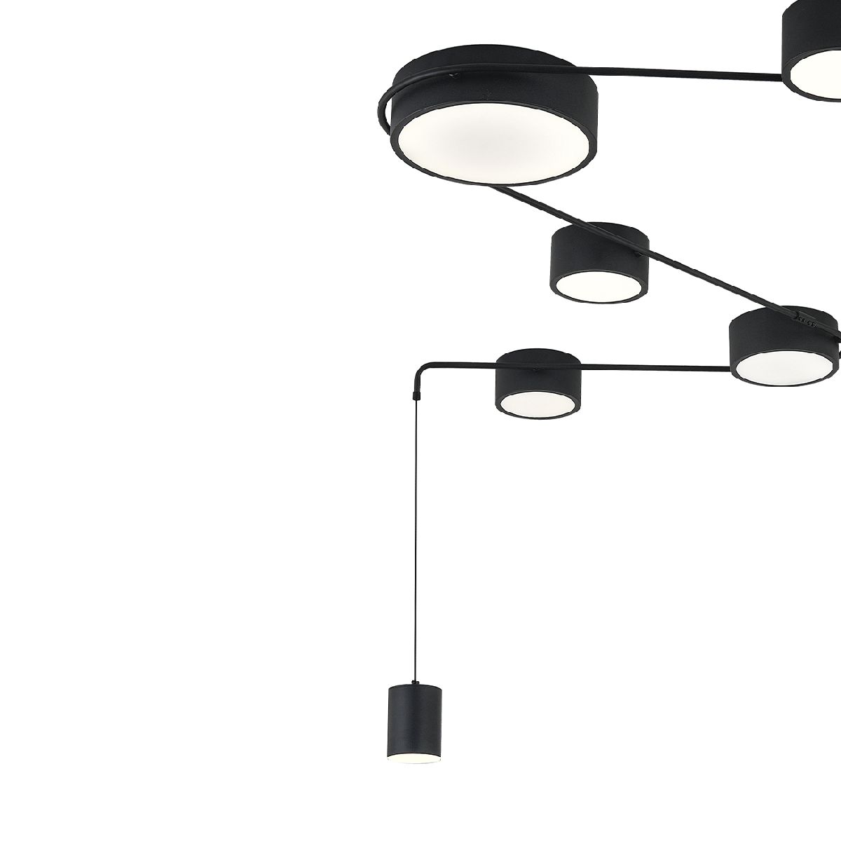 потолочный светильник indigo modulo 14028/7с black v000160l