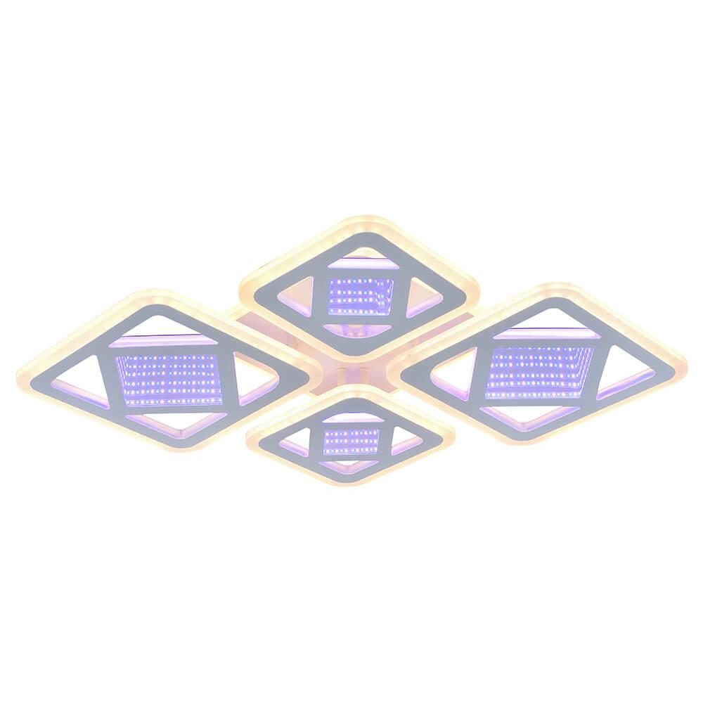 потолочная светодиодная люстра profit light 8012/2+2 wht