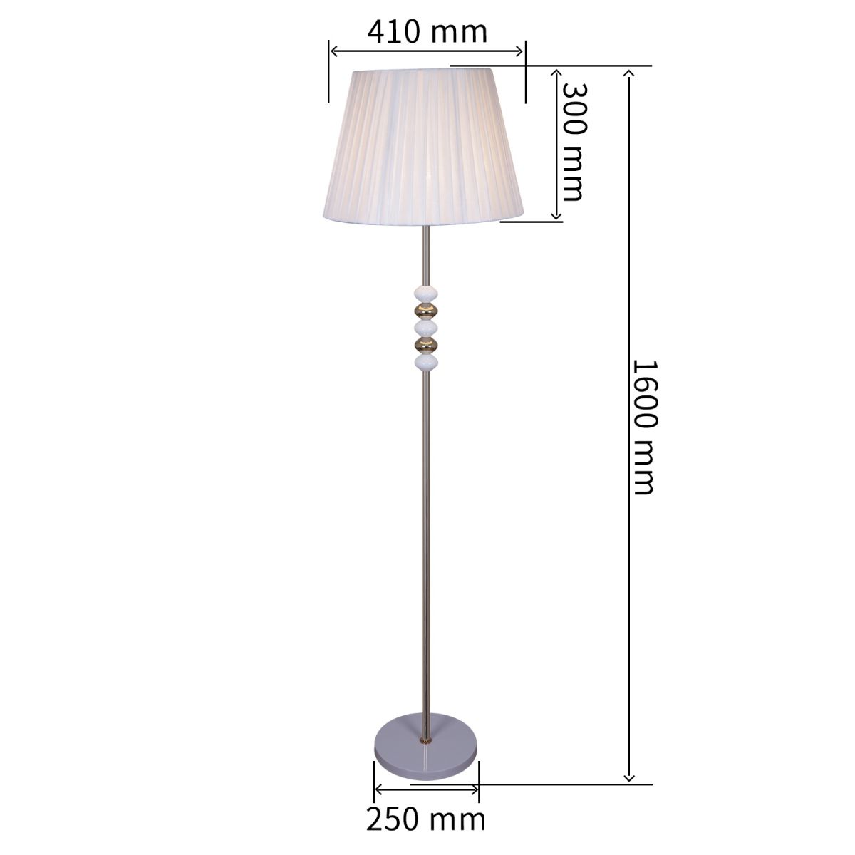 торшер reluce 02063-0.6-01 wh-cr