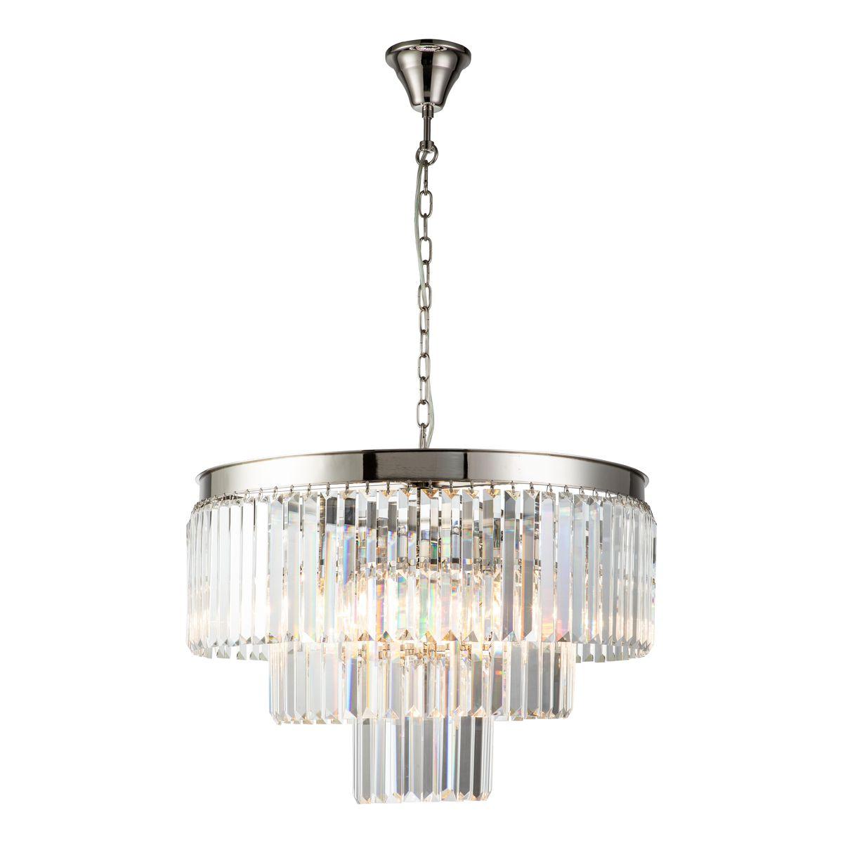 подвесная люстра ilamp triumph 7383/8p nickel