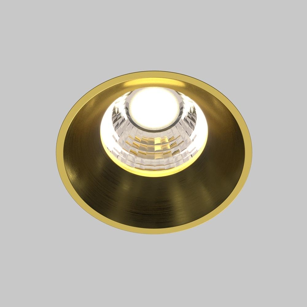 встраиваемый светодиодный светильник maytoni round dl058-7w4k-trs-bs