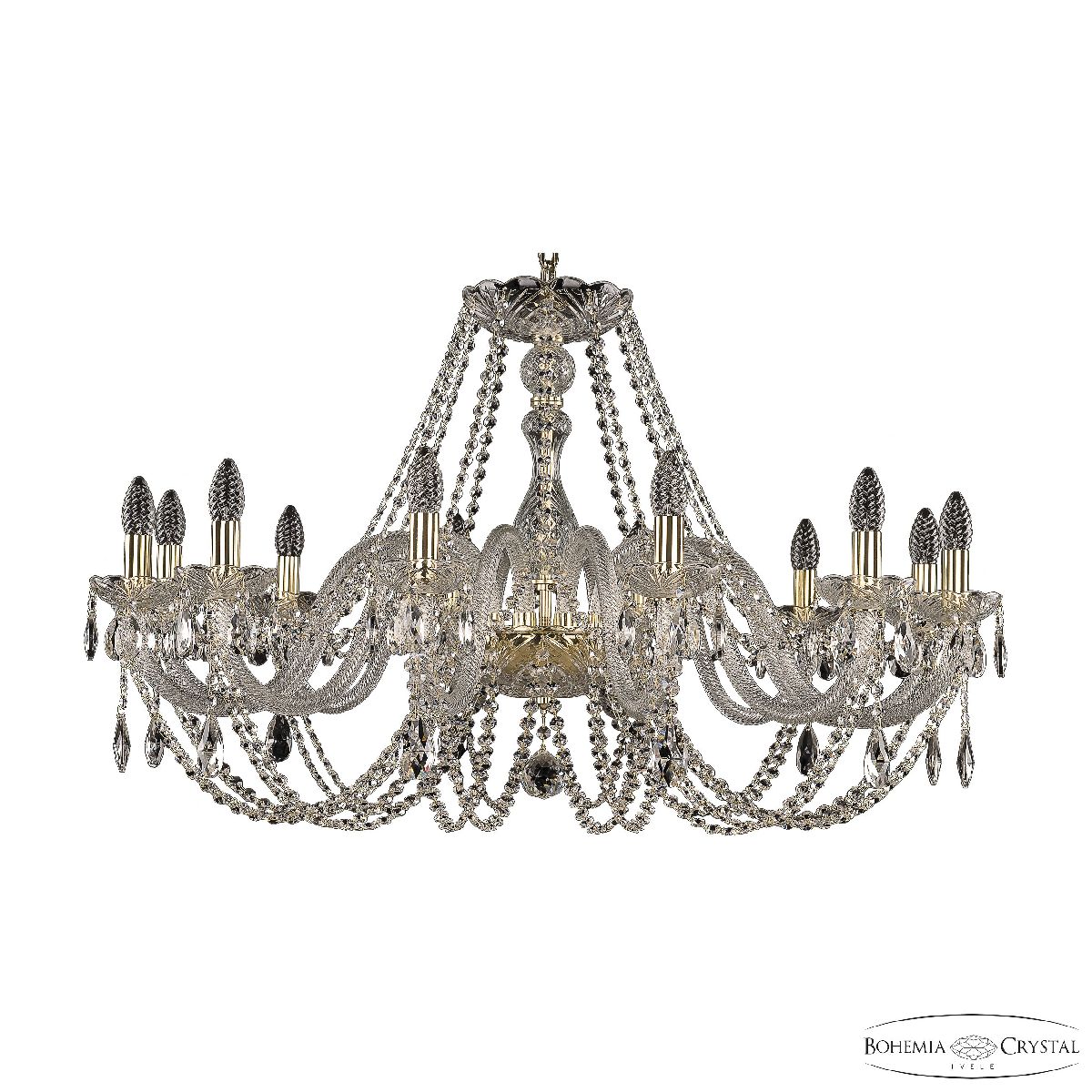 подвесная люстра bohemia ivele crystal 101/12/360 g