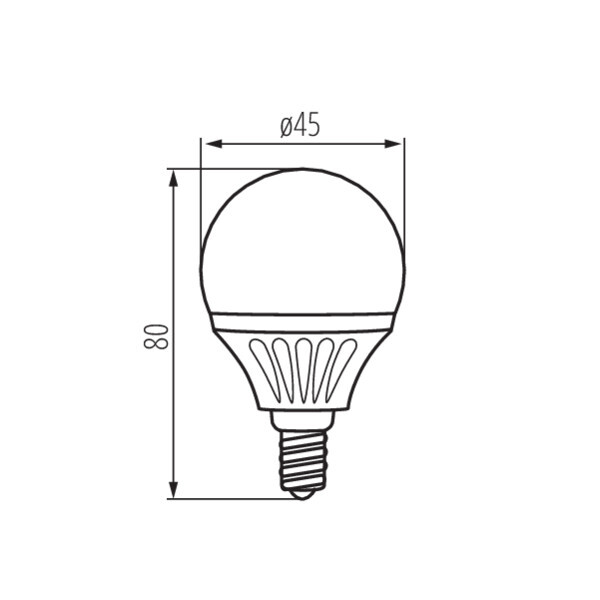 лампа светодиодная kanlux bilo e14 6,5w 3000к 23422