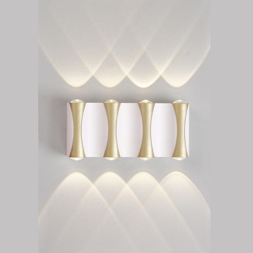 настенный светодиодный светильник crystal lux clt clt 022w4 wh-go 4000k