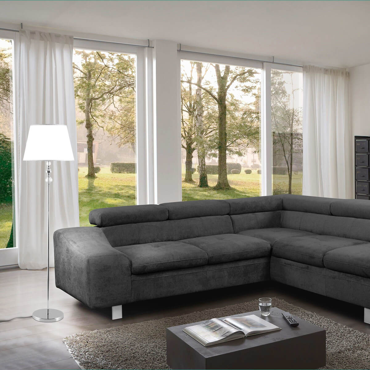 торшер eurosvet 01072/1 хром