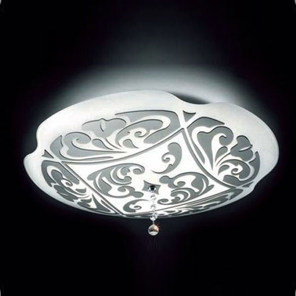 настенный/потолочный светильник charme p-pl 35 fluo platino