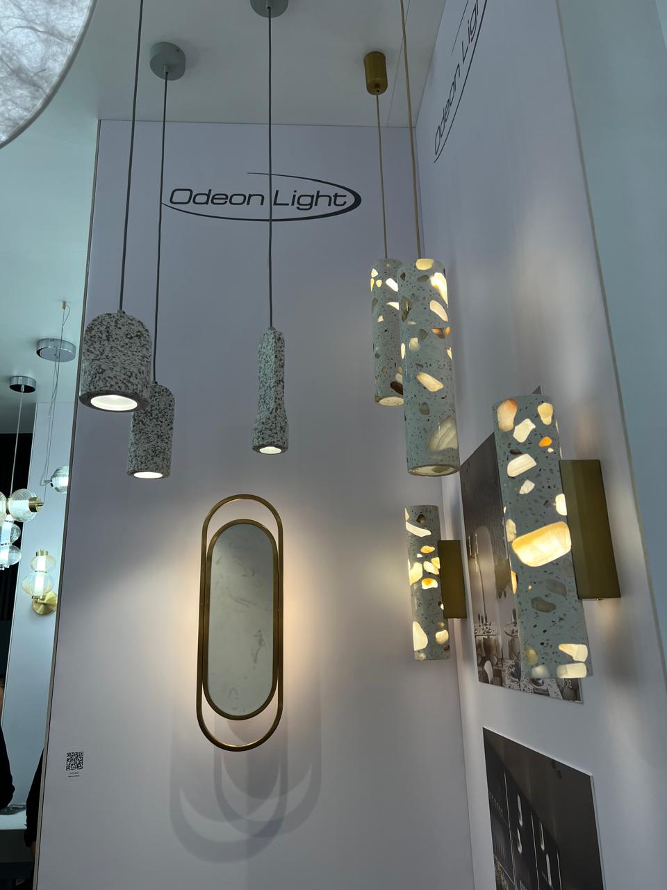 бра odeon light l-vision terrazzo 7012/12wl