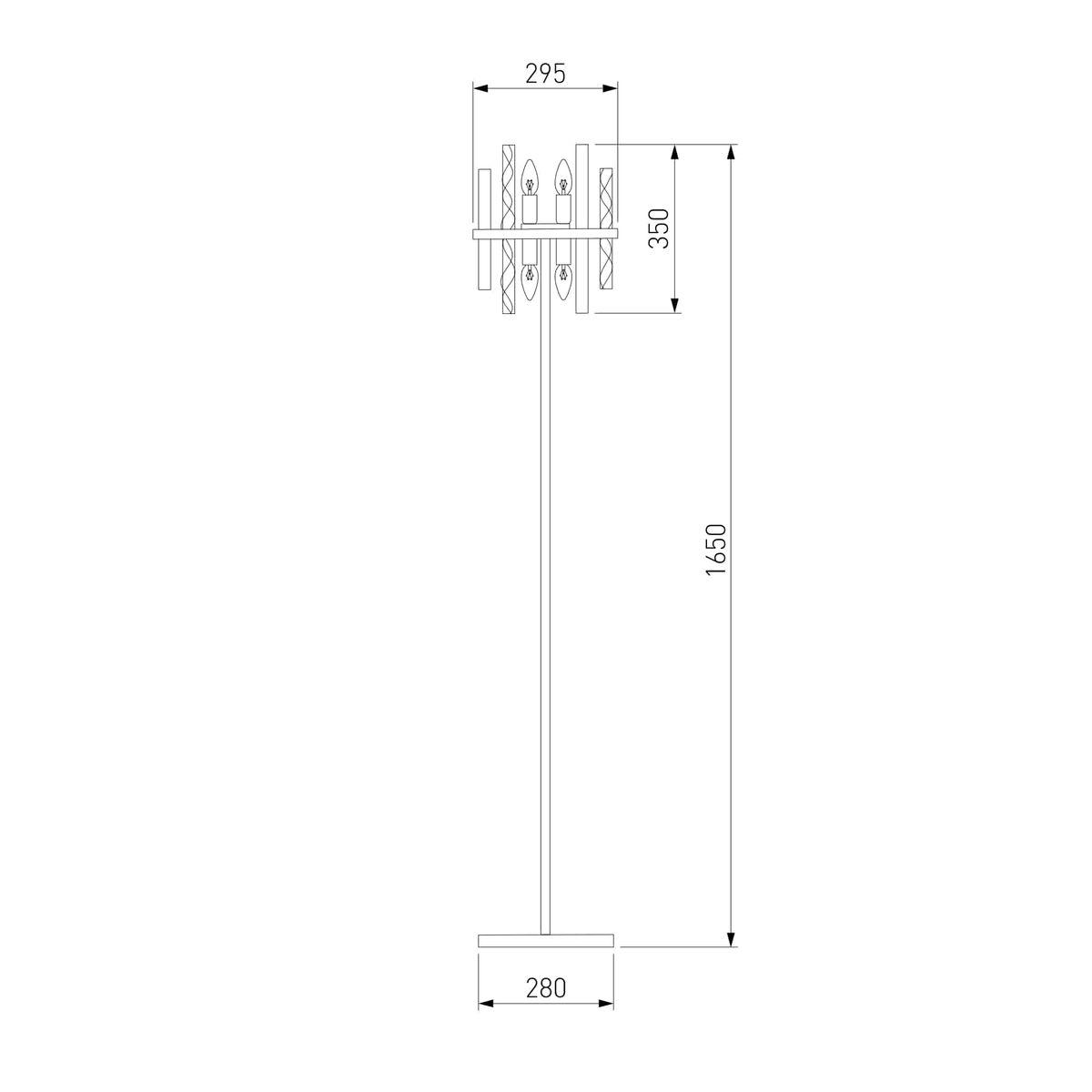 бра eurosvet peony 60136/1 хром/графит