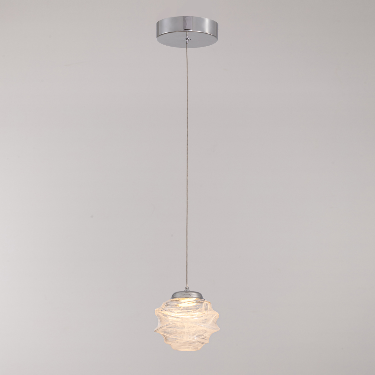 подвесной светильник delight collection md25030003-1a chrome/clear