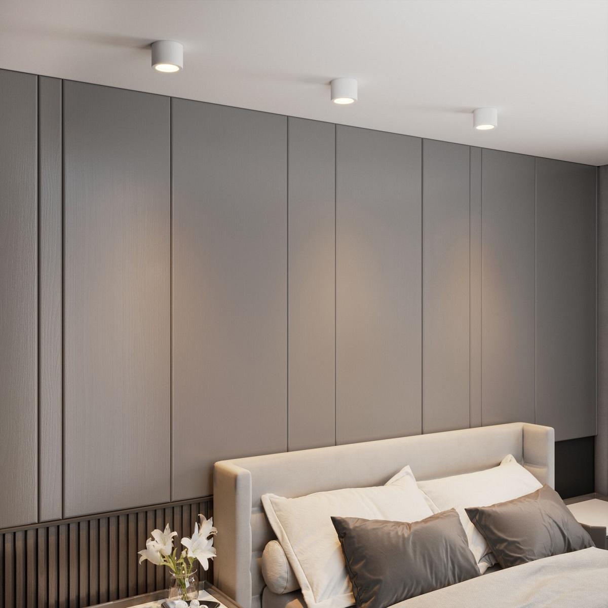 потолочный светодиодный светильник elektrostandard dlr026 6w 3000k белый матовый a063935