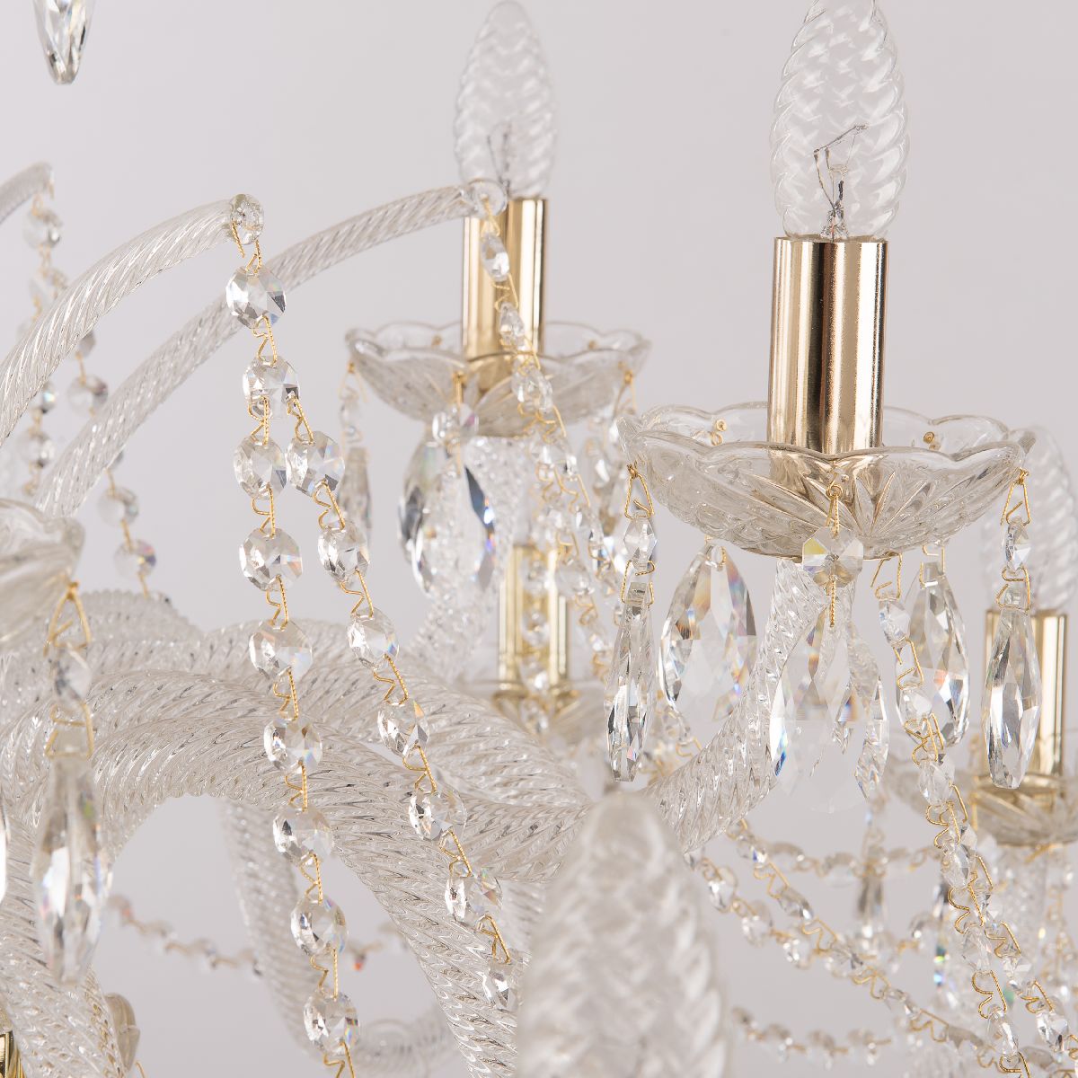 подвесная люстра bohemia ivele crystal 105/12+6/360 g