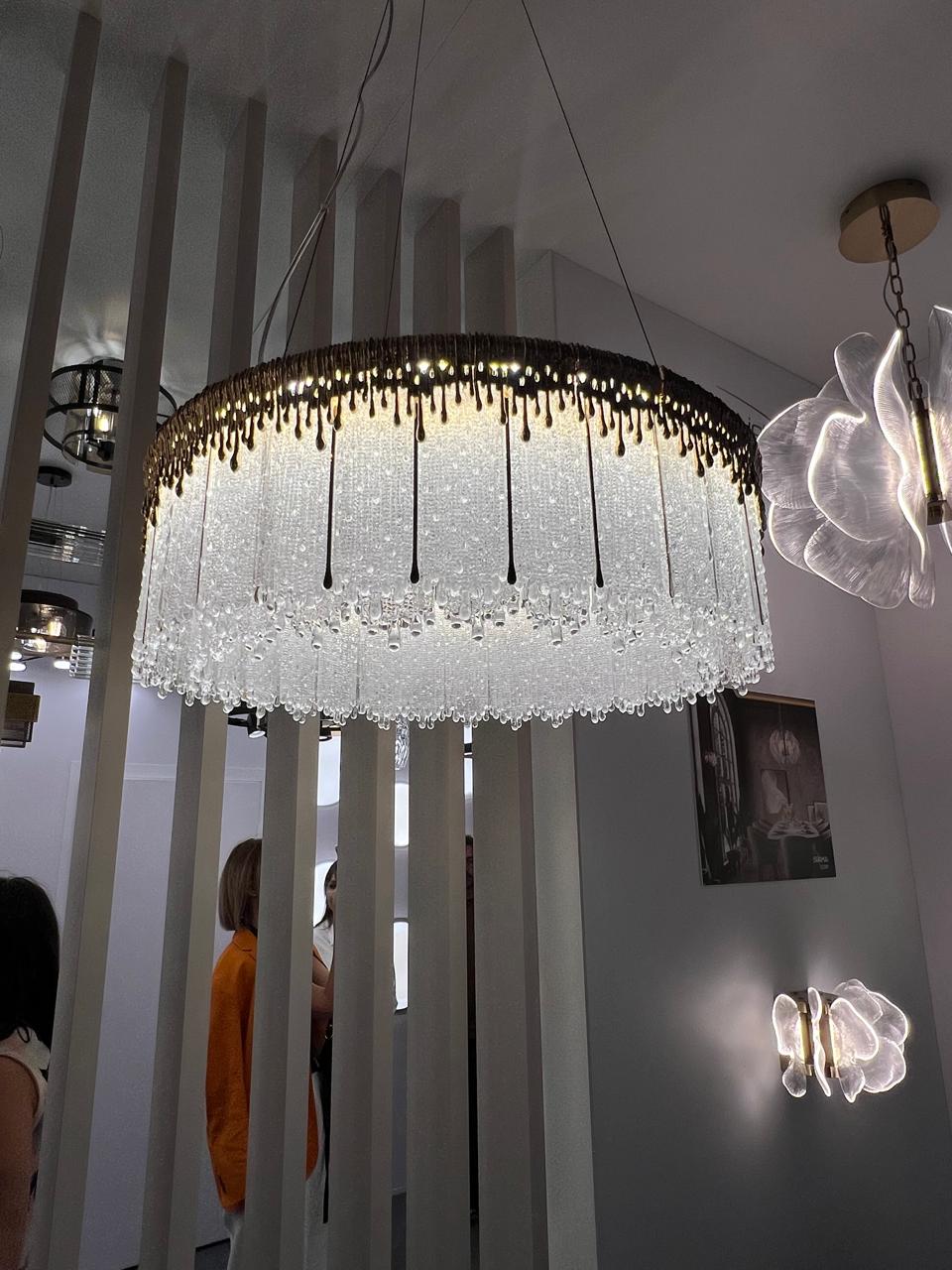 подвесная люстра odeon light cleo l-vision 5091/80l