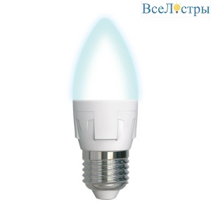 LED-C37 7W/NW/E27/FR PLP01WH картон