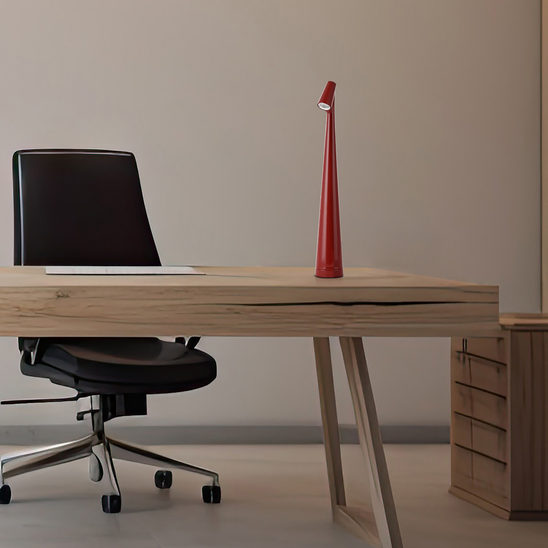 настольная лампа arte milano 128101/h350/3-6k/3w red