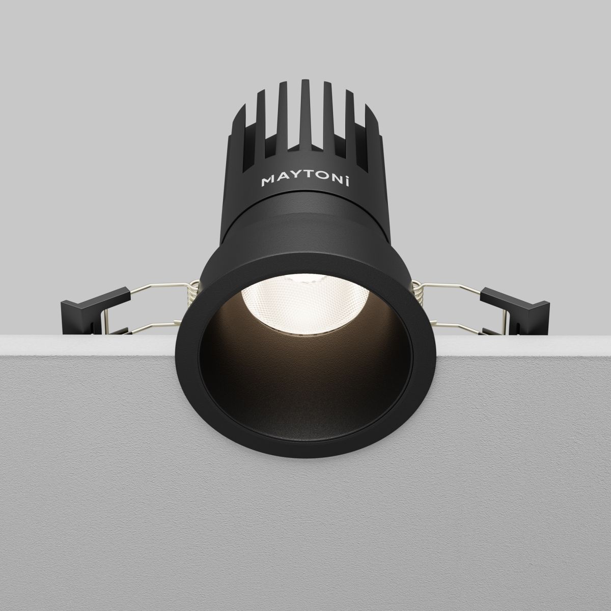 встраиваемый светильник maytoni dip dl118-15w-4k-b