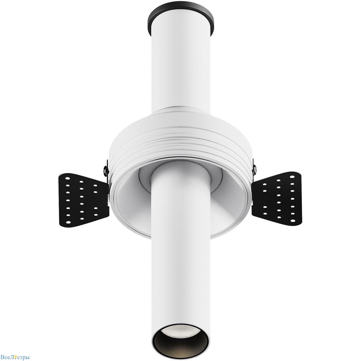 встраиваемый светодиодный спот maytoni technical focus t c140trs-l200-7w4k-w