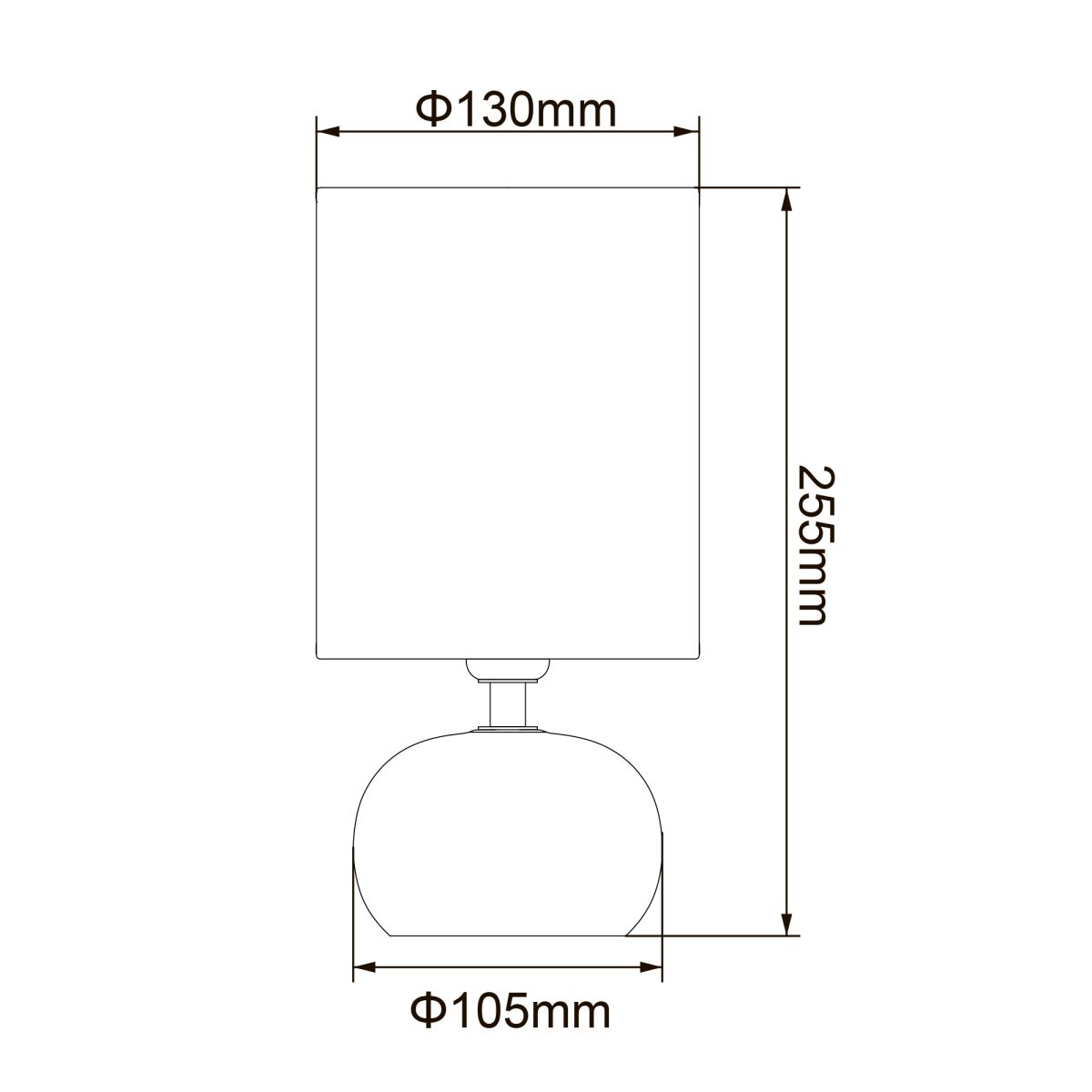 настольная лампа uniel uml-b307 e14 silver/white ul-00012423